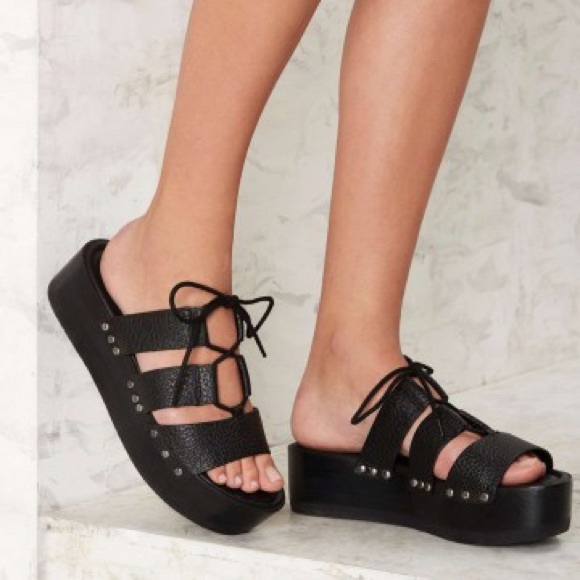 Matisse Shoes - Coconuts By Matisse Black Maxwell Platform Sandals